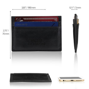 Otto Angelino Genuine Leather Wallet - Bank Cards, Money, Driver's License, RFID Blocking