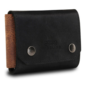 Otto Angelino Genuine Leather Credit and Business Card Case with Snap Fastener Closure - Unisex