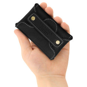 Otto Angelino Genuine Leather Credit and Business Card Case with Tuck and Slot Closure - Unisex