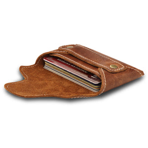 Otto Angelino Genuine Leather Credit and Business Card Case with Tuck and Slot Closure - Unisex