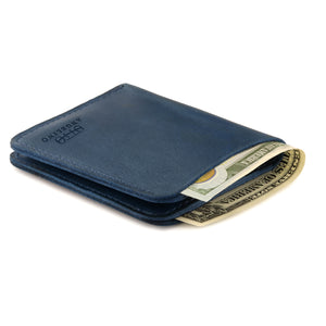 Otto Angelino Genuine Leather Ultra Slim Bifold Card and Cash Wallet - Unisex
