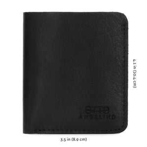 Otto Angelino Genuine Leather Ultra Slim Bifold Card and Cash Wallet - Unisex