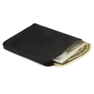 Otto Angelino Genuine Leather Ultra Slim Bifold Card and Cash Wallet - Unisex